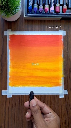 🎨 Easy Sunset Scenery Drawing with Oil Pastels 🎨