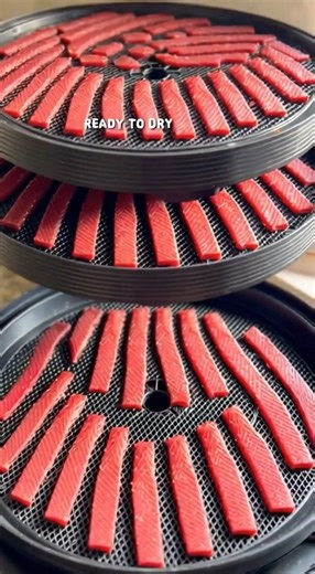 Making your own dehydrated beef strips lets you control exactly what goes into your dog’s treats—nothing added, nothing hidden. These simple, long-lasting chews are made with just one ingredient and careful preparation. Prep Time: 10 minutes Dehydrate Time: 7–9 hours Total Time: 8 hours 10 minutes Servings: 1 batch Course: Dog Treats Cuisine: American Equipment: Dehydrator Sharp knife Cutting board Ingredients: Beef Strips: Lean beef (unseasoned), trimmed of all visible fat Instructions: Start w