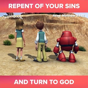 Superbook on Instagram: "John the Baptist boldly shared the truth about Jesus! ☝🏽 Discover more about Jesus. Go to the link in bio and tap "Discover who God is!" . . . . . #SuperbookLessons #SuperbookClips #BibleStories #ObeyGod #ShareGodsWord"