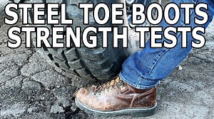 Steel toe boots vs. car - random machine shop experiments