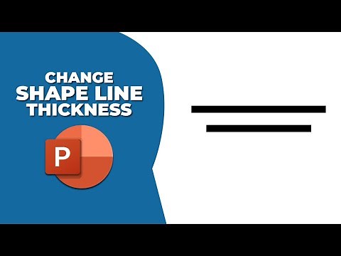 How to change shape line thickness in PowerPoint