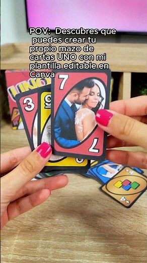 Crea CARTAS de UNO con FOTOS en Canva personalizadas