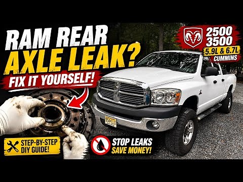 Dodge Ram 2500-3500 Rear Axle Seal Replacement