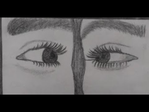 How to draw a couple eye contact drawing | Couple eye contact drawing tutorial | Love drawing