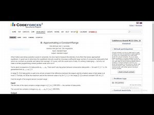 Codeforces 602B - Div2 - Approximating a Constant Range (Arabic)