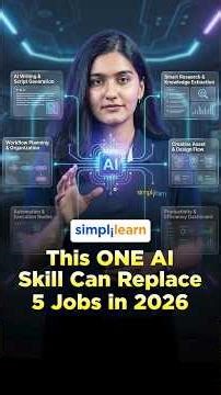 This One AI Skill Can Replace 5 Jobs In 2026 | Make AI Tools Work Together | #Shorts | #Simplilearn