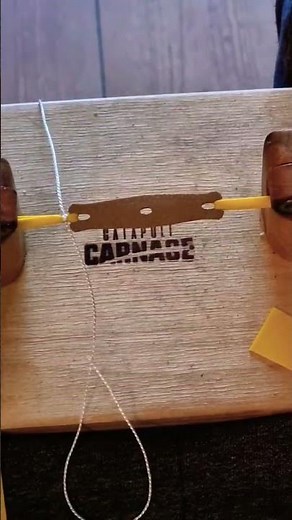 Slingshot bands tied with constrictor knot