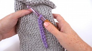 Embellish Your Knits: Surface Chains with Crochet Hook