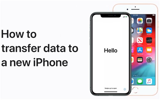 苹果支持 How to transfer data to a new iPhone from your previous iPhone – Apple