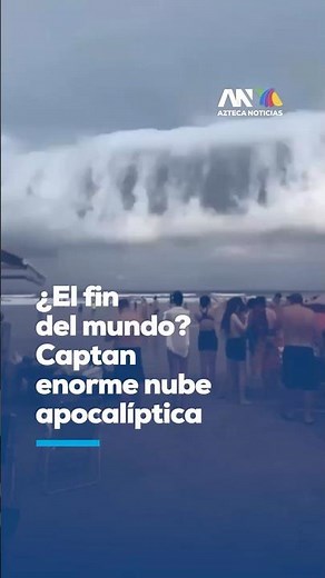 Captan nube gigante en forma de ola en Brasil; fenómeno sorprende a bañistas