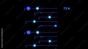 loading network traffic line digital animation