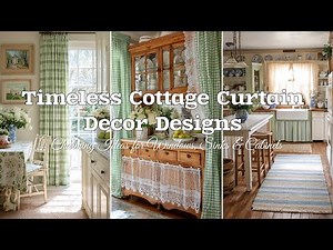 🍃 BEAUTIFUL VINTAGE COTTAGE KITCHEN CURTAINS (Designs & Ideas for Cabinets, Windows, Sinks & More)