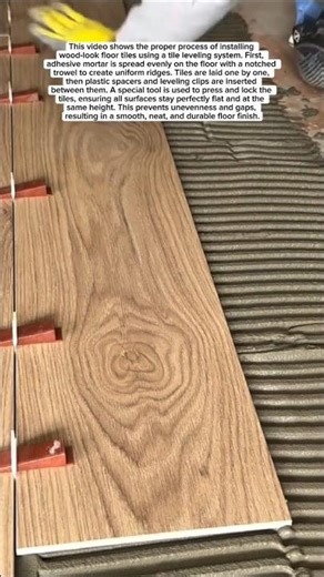 Perfect Floor Tile Installation: Leveling System Trick!