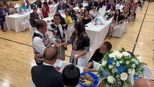 174K views · 6.5K reactions | Sunisa Lee is receiving a traditional Hmong blessing from the community wishing her good health, good fortune, and a prosperous future. Her parents are with her also getting all the blessings from the Hmong community here in St. Paul. She’s a world star, and still comes home to be a part of these Hmong events in her hometown. I admire that so much. | Chenue Her | Facebook