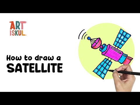 How to Draw a Space Satellite | Easy and Simple Drawing Tutorial For Beginners