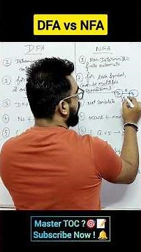 DFA vs NFA Explained in 1 Minute ⏳ | Theory of Computation