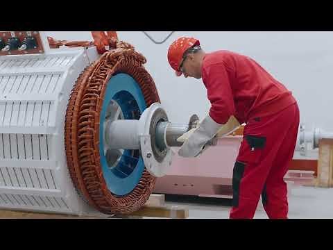 Large electric motors assembling factory
