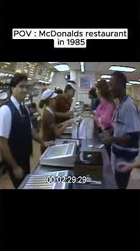 McDonald’s restaurant in 1985 #nostalgia