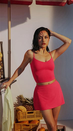 Fabletics on Instagram: "Go behind the scenes with LA icon Becky G as she brings the heat. 🔥 Tap in for an exclusive look and shop the full collection now."