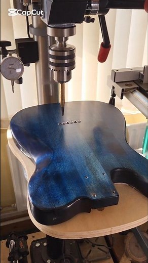 The most satisfying way to fit ferrules to a tele guitar build #luthier #luthiery #guitarrepair