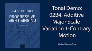 02B4. Additive Major Scale-Variation 1-Contrary Motion - Progressive Sight Singing 4e Resources - Oxford Learning Link