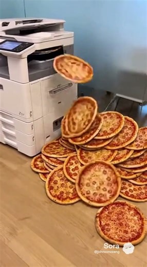 Copy Machine Gone WILD! 🍕🤯 (Endless Pizza Printing)