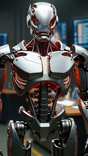 A Technological Humanoid is Born #RoboticsOfTheFuture #3DHamanoidConstruction #CyberRevolution