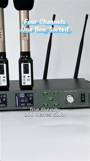 ACEMIC X4 Review: Best 4-Channel True Diversity Wireless Microphone System?