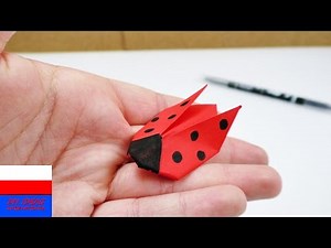 Biedronka z origami | bardzo szybkie i proste