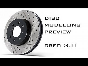 brake disc modelling preview | CREO 3.0 | PRO E