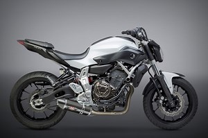 FZ/MT-07 15-25 / XSR700 18-24 / R7 22-25 Race R-77 Stainless Full Exhaust, w/ CF Muffler