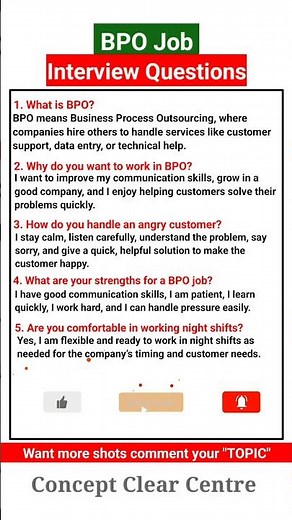 Top 5 BPO Job Interview Questions and Answers to Ace your Dream Job
