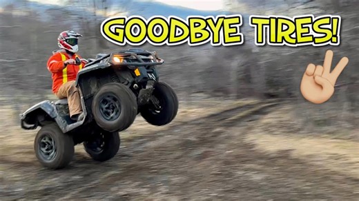 ATV Wheelies & Tire RIPPING Destruction!