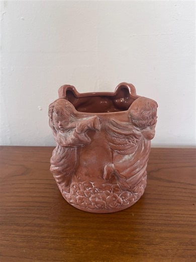 Vintage Italian Terracotta Cherub Vase or Planter With Ceramic Putti Design - Bitossi or Fornace Masini Style Pottery - Etsy