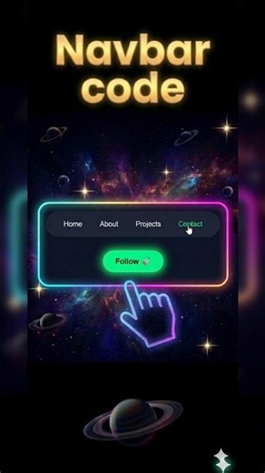 Responsive Navbar Using HTML & CSS | Modern Navigation Bar design