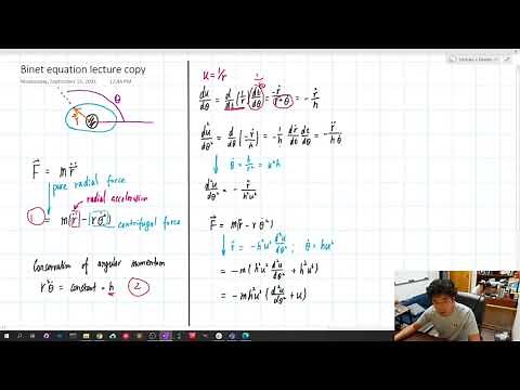 Binet Equation (Equatino of motion for pure radial force)