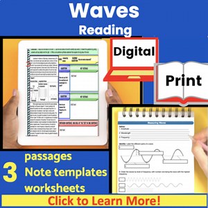 Properties of Waves transverse and longitudinal Science Reading Comprehension