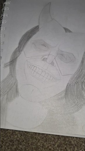 Drawing the grabber from the Black Phone for Halloween 🎃🎃🎃 #horror #halloween #blackphone #grabber