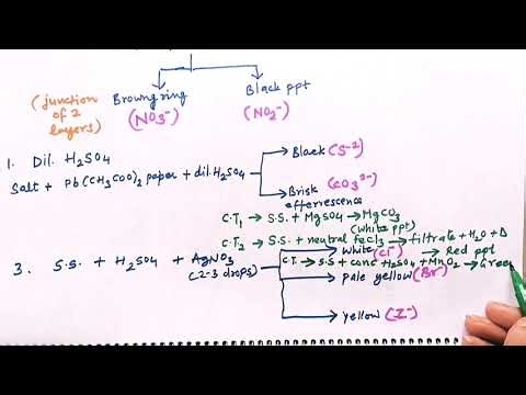 Salt analysis class 12 Board practicals | JEE Chemistry | cationic and anionic analysis stepwise