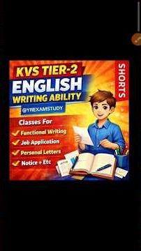 KVS Tier-2 English Writing Ability | Functional Writing Complete Class