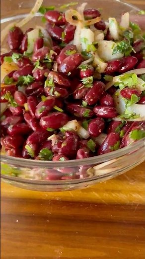 VIRAL red kidney beans salad recipe! 🥗 Easy, healthy, delicious #shorts