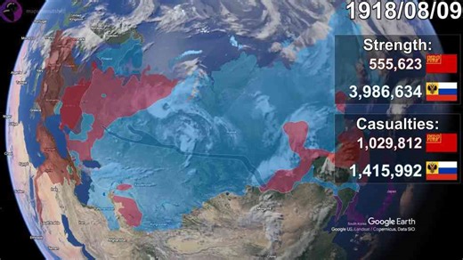 Russian Civil War mapped