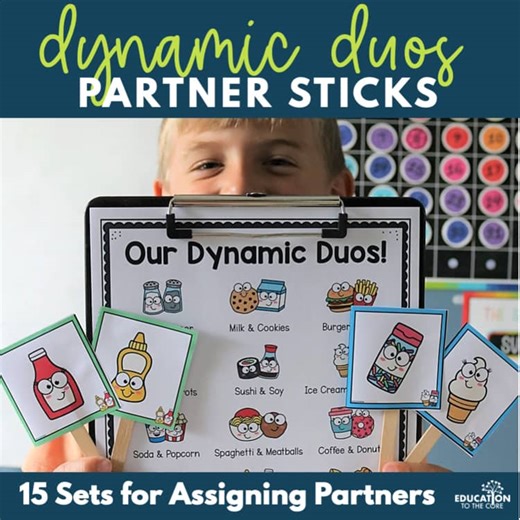 Partner Pairing Cards or Small Group Pairing Cards for Fall