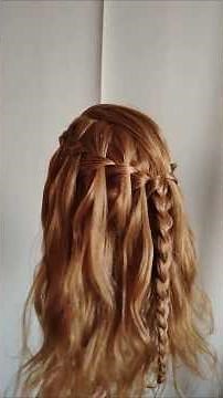 How To Waterfall Braid Step by Step easy