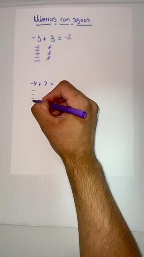 👉 NÚMEROS CON SIGNOS | Matemáticas fáciles paso a paso 🧠➕➖✨