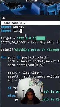 How Port Scanning Works using Python | Network Scanning Explained | Kali Linux | Educational