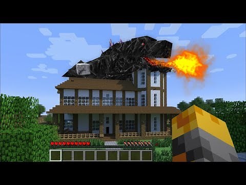 GIANT GODZILLA BEASTS APPEARS IN MY HOUSE IN MINECRAFT ! Minecraft Mods