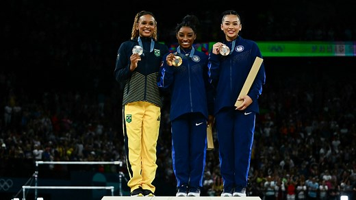 Golden again: Simone Biles wins gymnastics Olympic individual all-around title