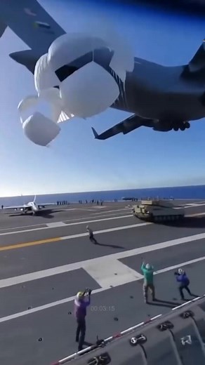 Amazing Moment: C-17 Parachute Tank Drop Lands Perfectly on U.S. Aircraft Carrier 🚀⚡ #aviationphotography #Aviation #aircraft #aviationgeek #aviationlovers #StarsEverywhere #fbreelsfypシ゚viralシ #hilightseveryonefollowers #highlights | Tuberong Vlogger