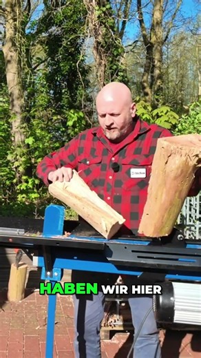 Holz spalten wie ein Profi 7 Tonnen Kraft, kinderleicht montiert!